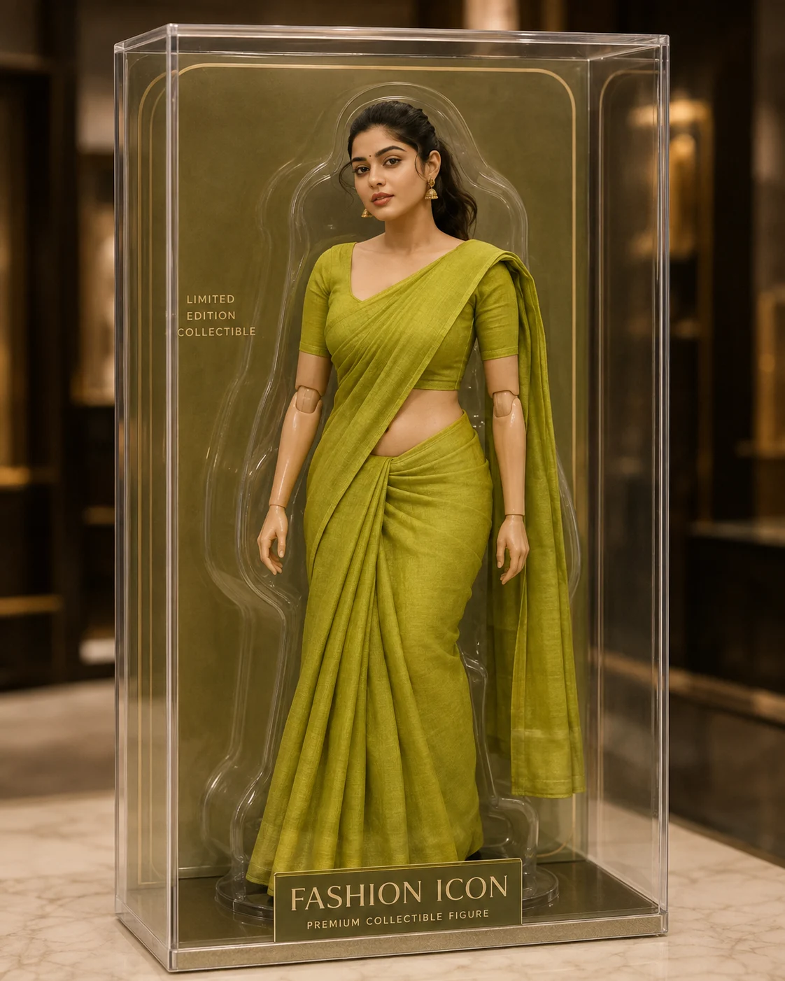 AI Fashion Doll Display Box Transformation