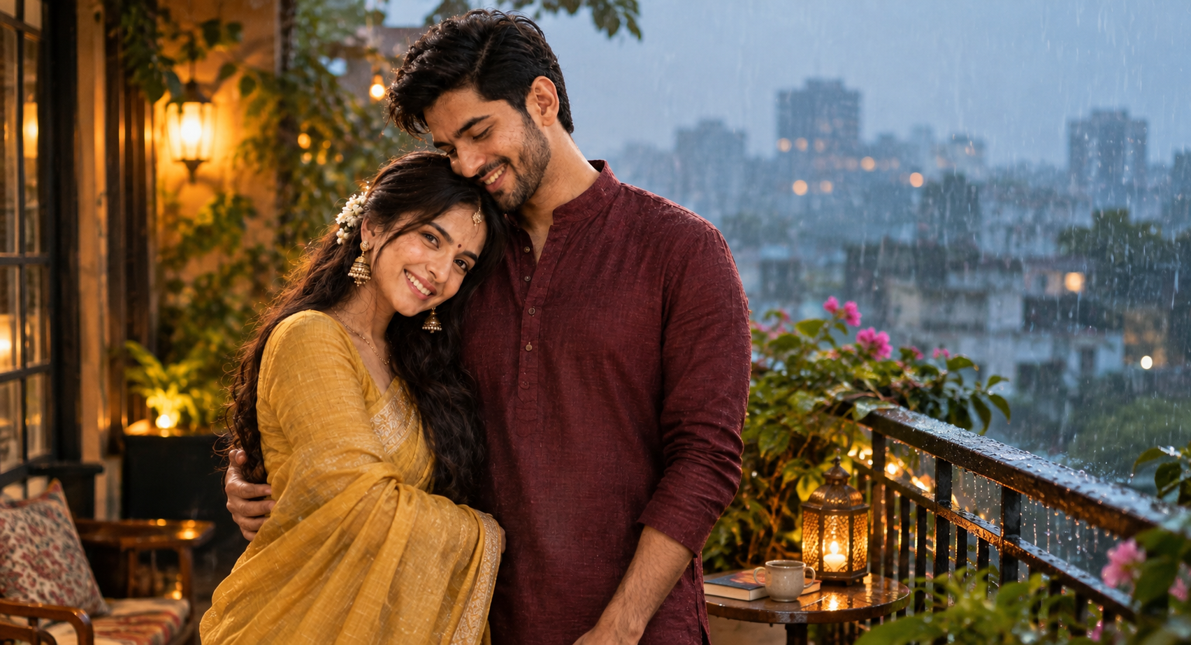 Rainy Balcony Romance Prompts for Gemini 2026
