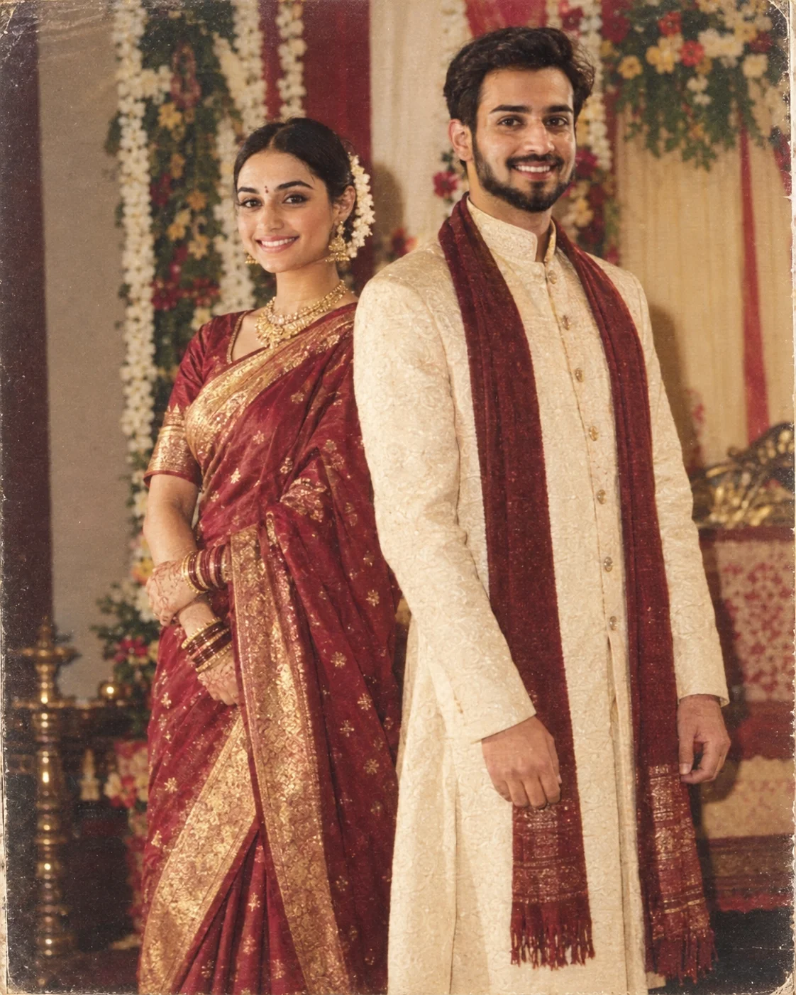 1990s Indian Wedding Album Photo Look