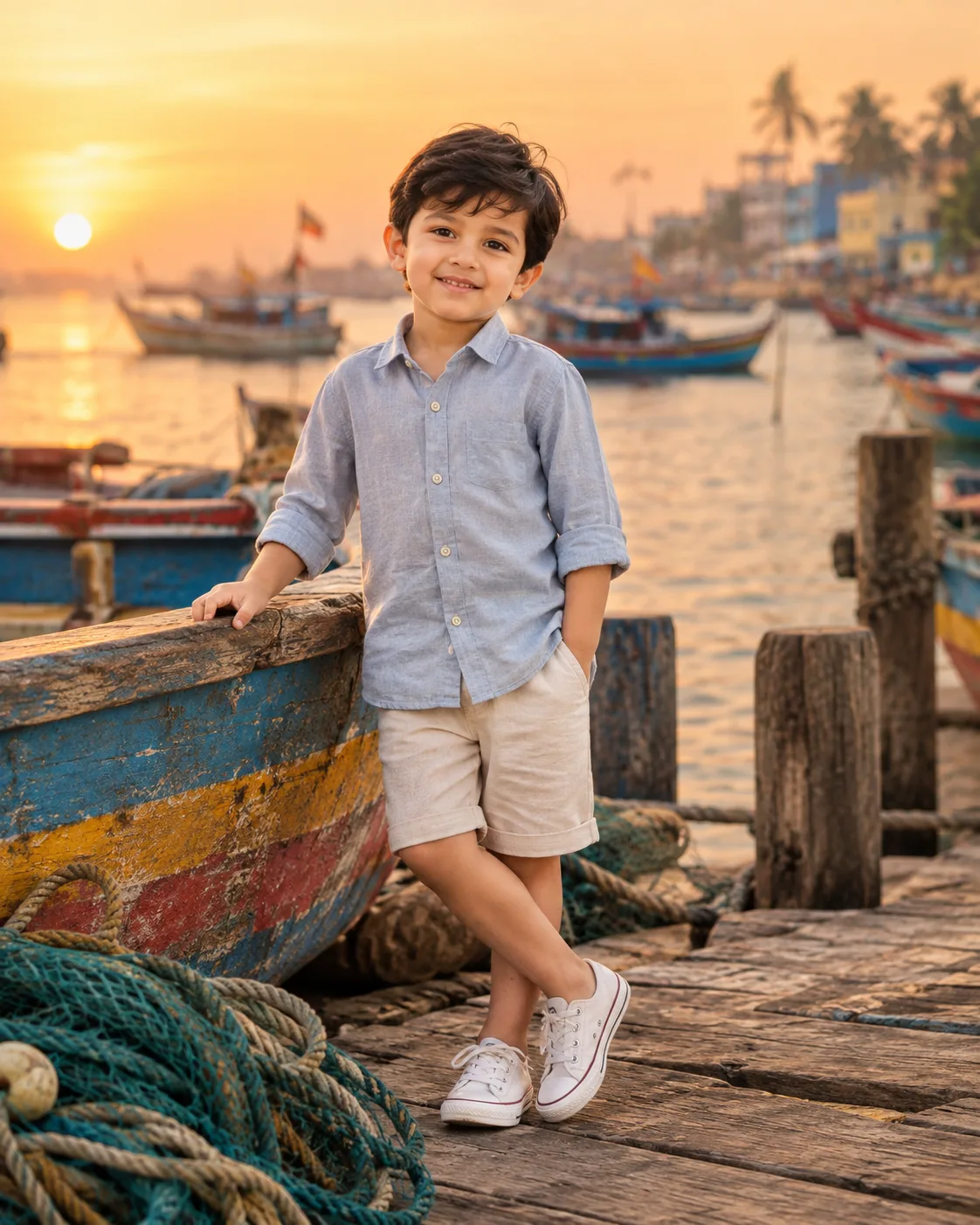 Seaside Fisherman Village Portrait Prompt 2026