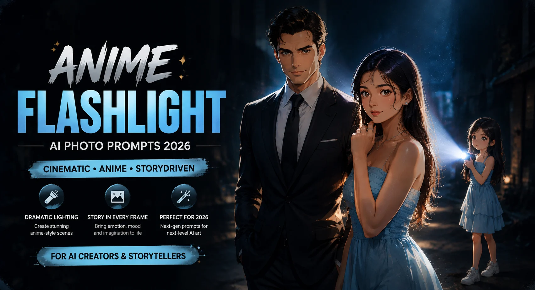 Anime Flashlight AI Photo Prompt 2026