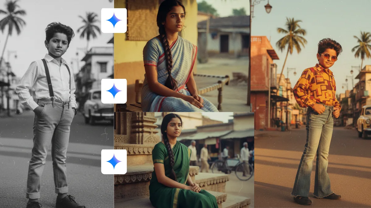 10 Gemini Retro Look Prompts for Boys & Girls