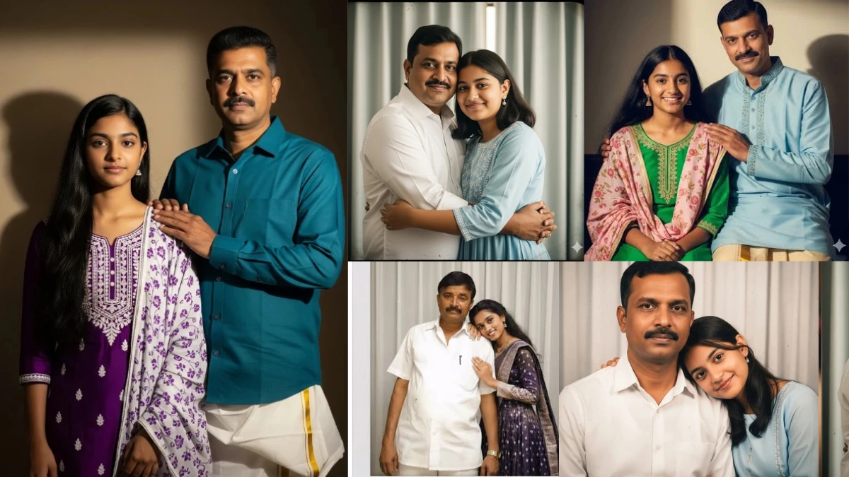 New Year Gemini Prompt For Father and Daughter